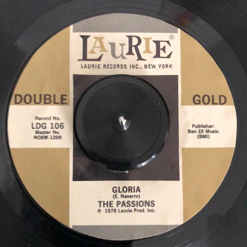 The Passions Gloria and The Mystics Hushabye Vinyl 45 Record